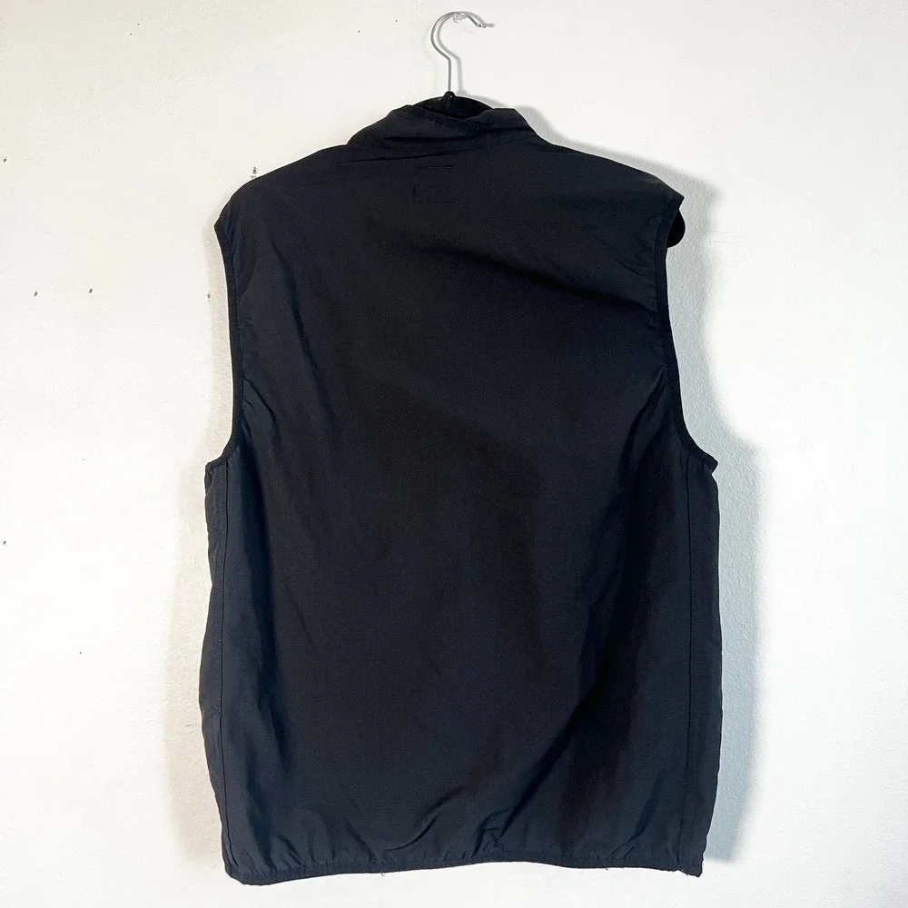 J. Crew Stretch Tech Vest Black‎ Mens Size Medium Hiking Outdoors